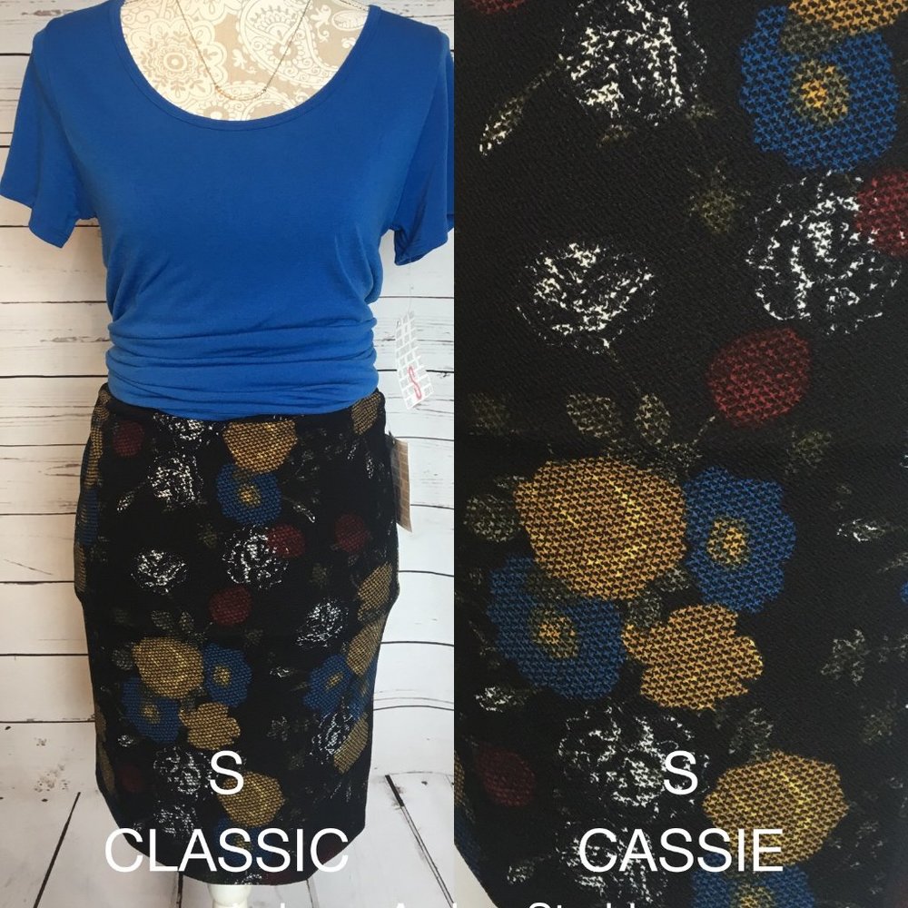 AMAZING Floral LULAROE Cassie (pencil) Skirt NWT
